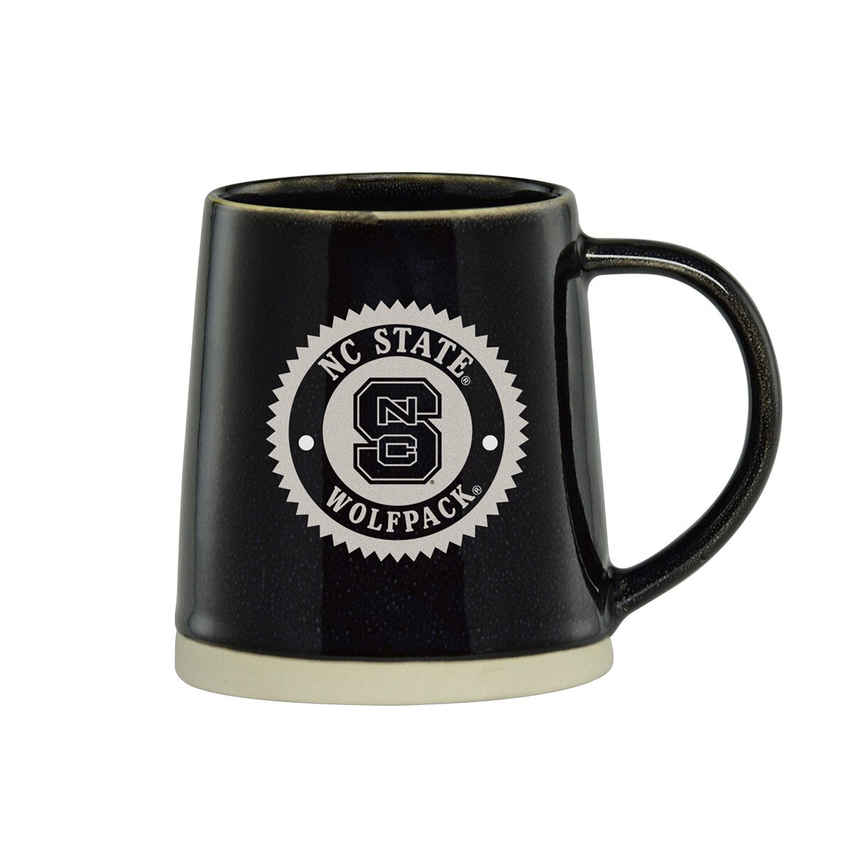 WAYLAND 16oz. CAFE MUG BLACK with F